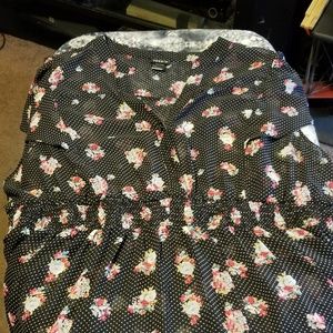 Torrid Floral Empire Blouse